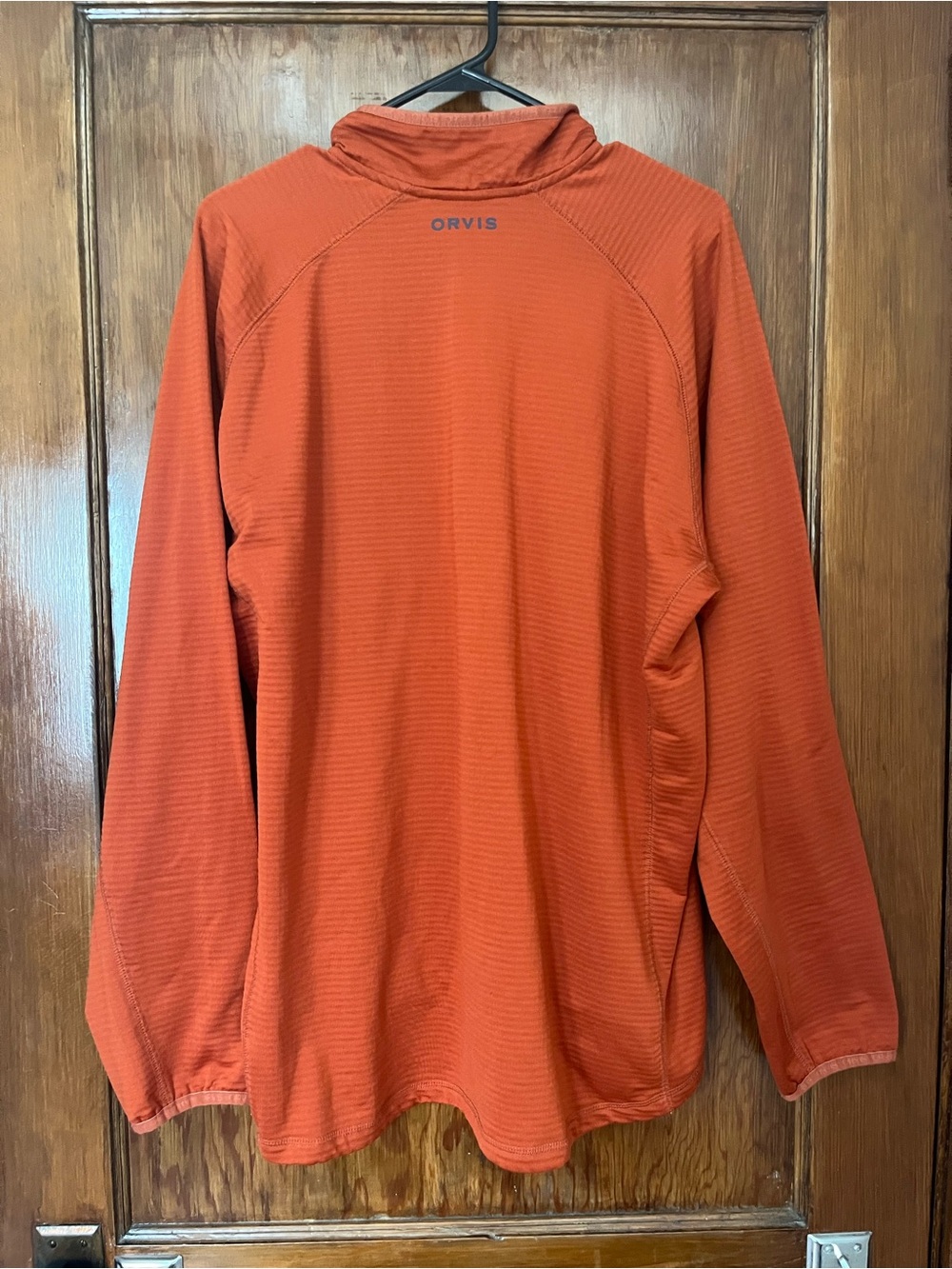 Orvis Horseshoe Hills 1/4 Zip Fleece - Burnt Orange - Picture 5 of 5